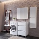 Stella Polare Мебель для ванной Корделия 120 R под стиральную машину белая – картинка-15